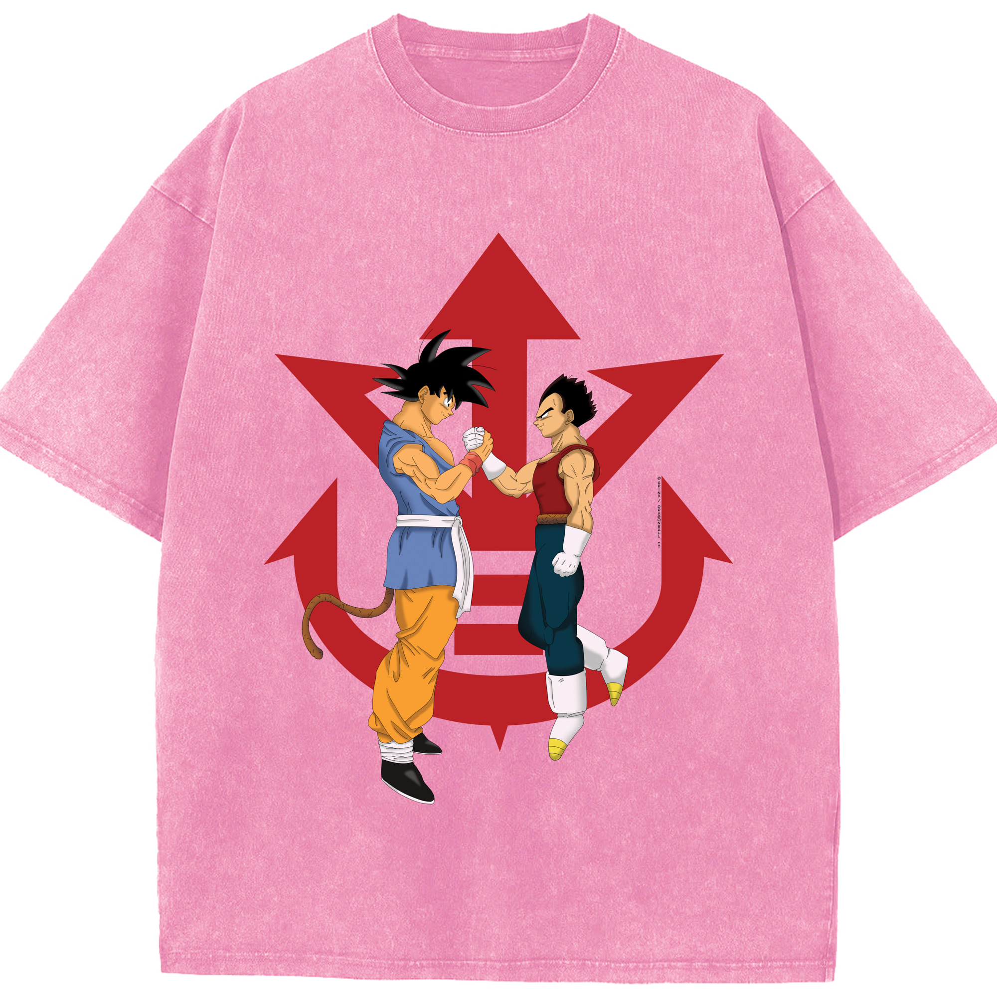 （画像用） ドラゴンボール 孫悟空（そん ごくう）Son Goku カカロット DRAGON BALL Kakarotto 綿100% ヴィンテージ風 半袖Tシャツ（フロントプリント）